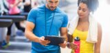personal trainer with client