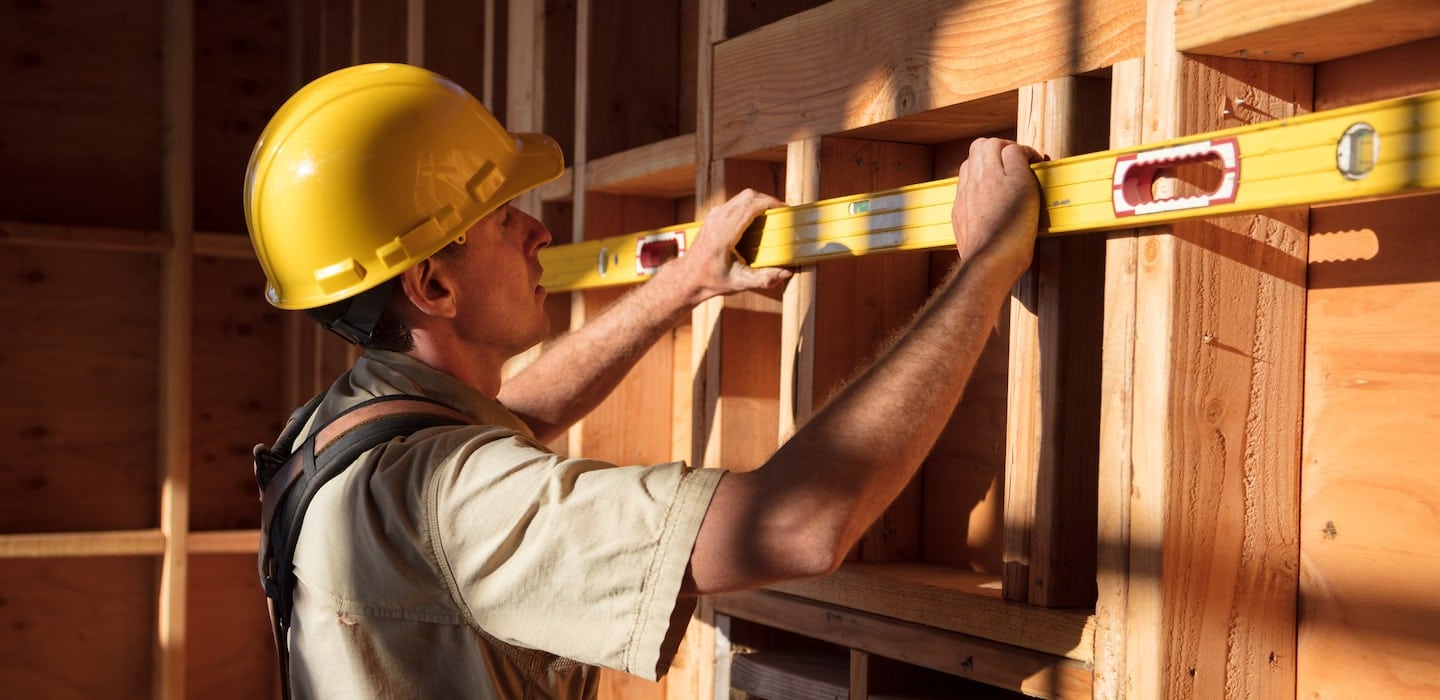general contractor measuring a house in CA