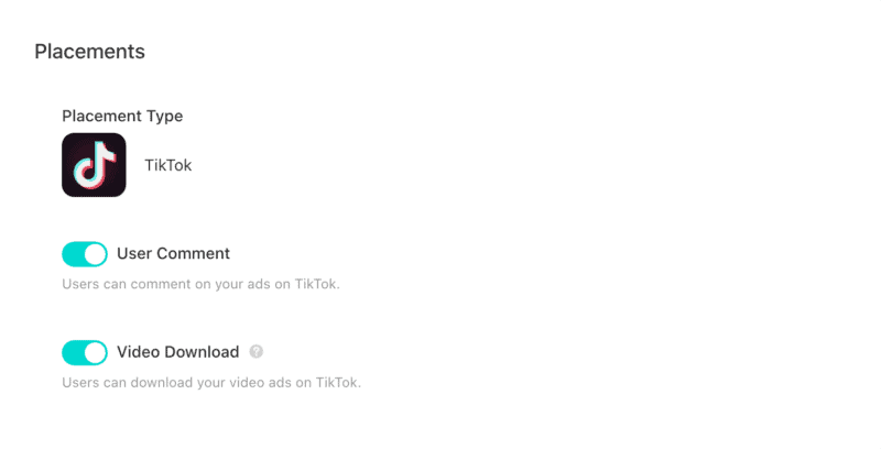 Tiktok Ad Placement